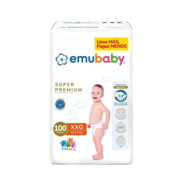 Emubaby Pañal Super Premium Talla XXG 100 uds