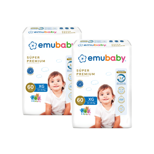 2 Unid Pañal Emu Baby super premium ahorra $4000