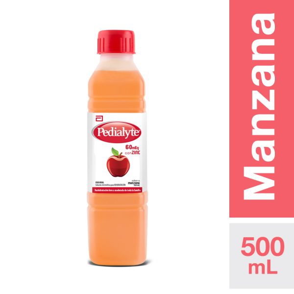 PEDIALYTE 60MEQ MANZANA 500ML