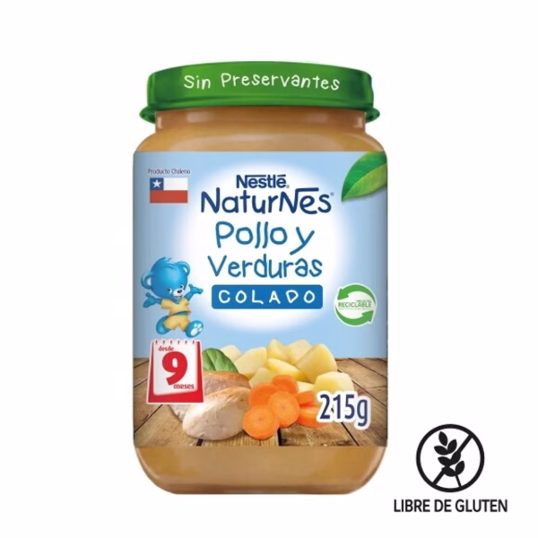 Colado Pollo Verduras 215 gr